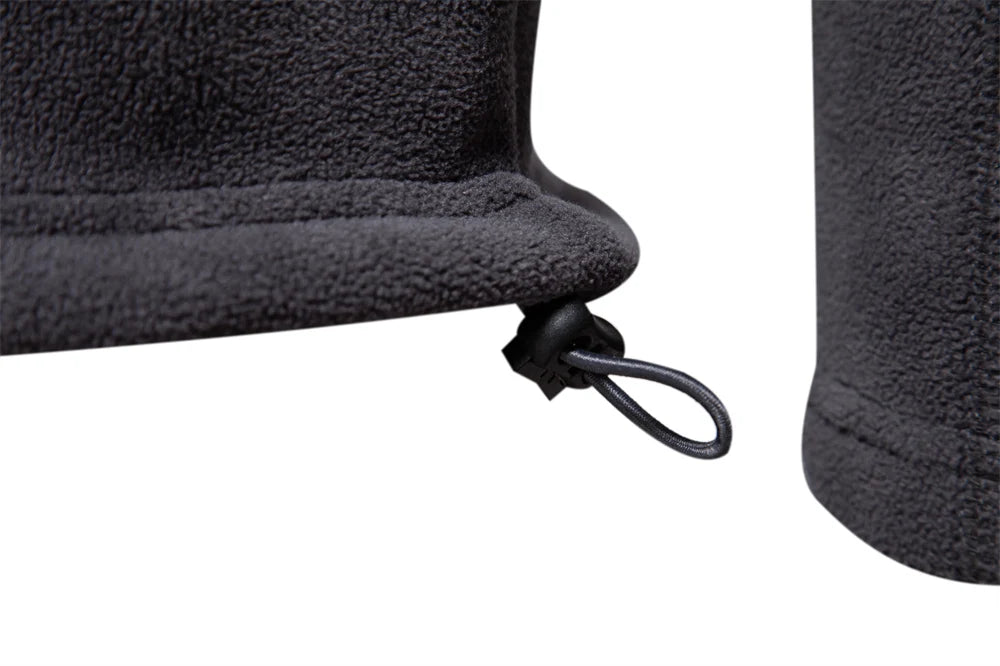 Aiopeson marca de qualidade engrossar jaqueta de lã quente para homens com zíper pescoço pulôver moletom masculino casca macia jaqueta masculina