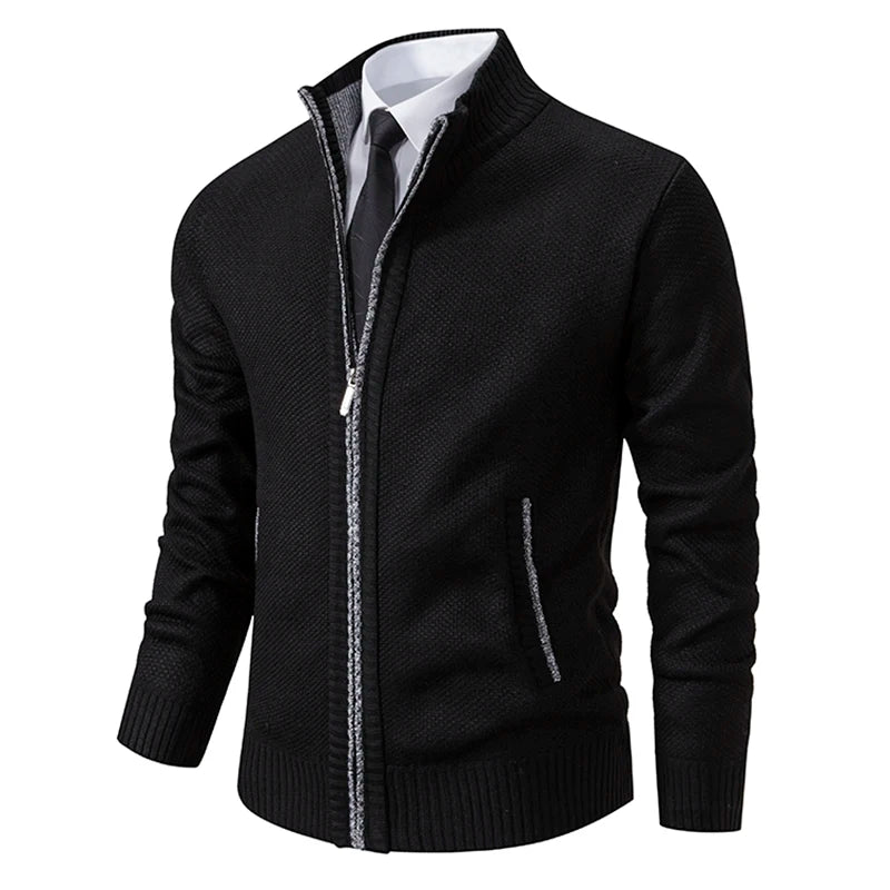 Cardigan Masculino de Flanela com Zíper
