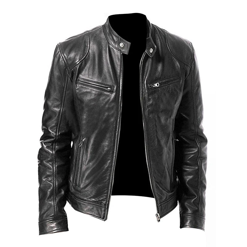 Jaqueta de Couro Masculina Vestorinni - Estilo e Proteção