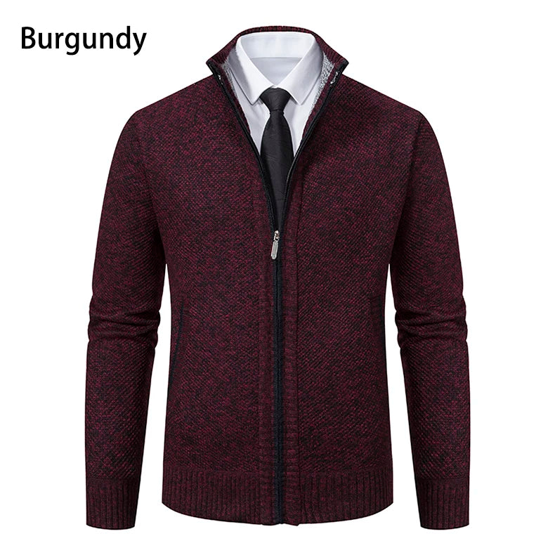 Cardigan Masculino de Flanela com Zíper