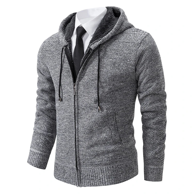 Cardigan Masculino de Flanela com Zíper
