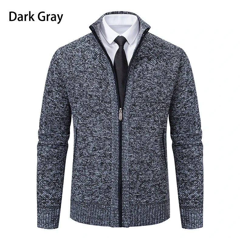 Cardigan Masculino de Flanela com Zíper