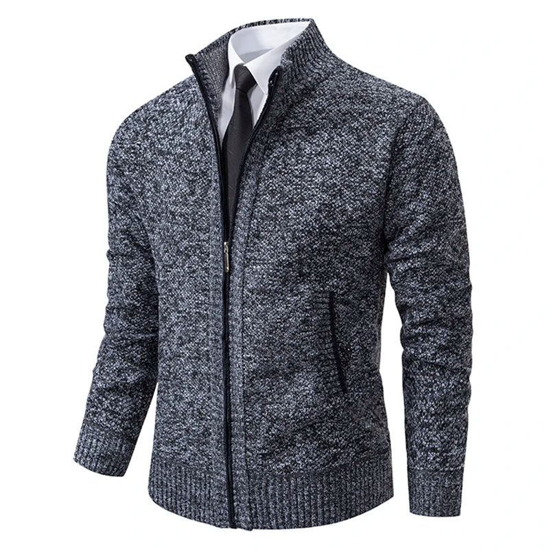 Cardigan Masculino de Flanela com Zíper