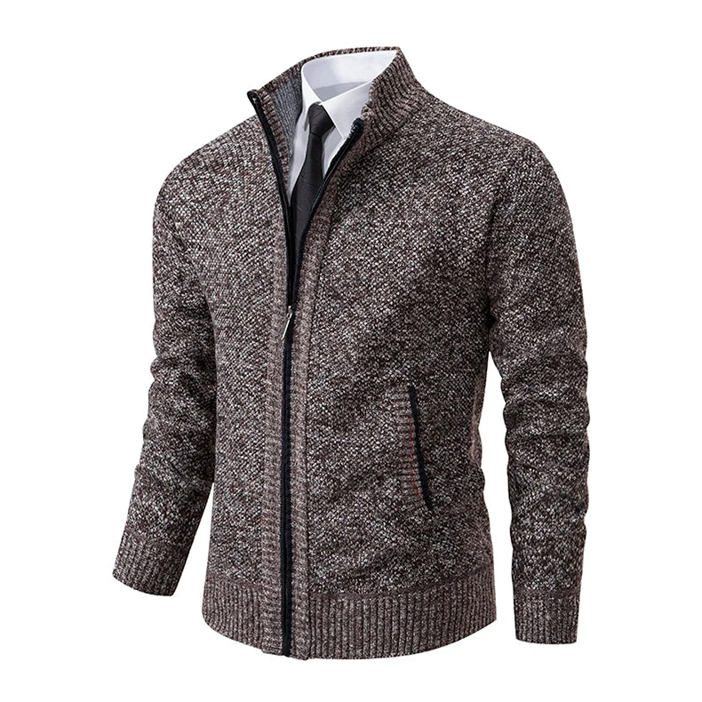 Cardigan Masculino de Flanela com Zíper