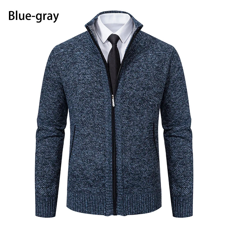 Cardigan Masculino de Flanela com Zíper