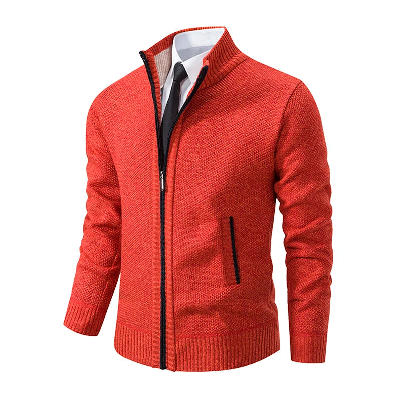 Cardigan Masculino de Flanela com Zíper