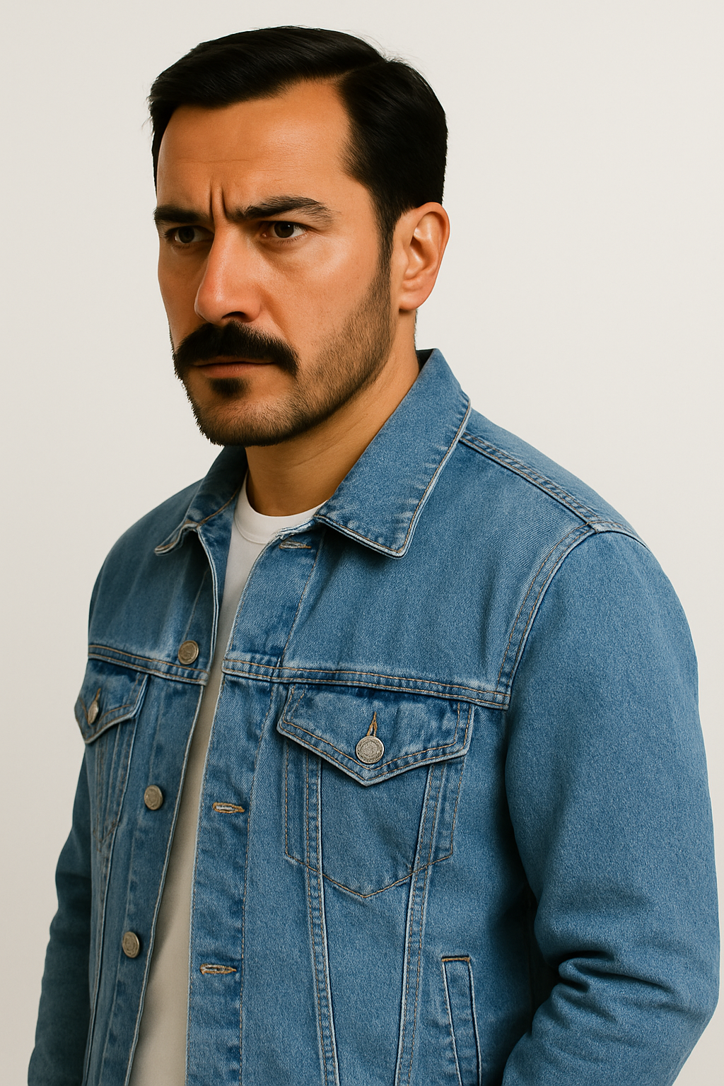 Jaqueta Jeans Masculina Milano Azzurra – Estilo Urbano Azul Claro | Vestorinni