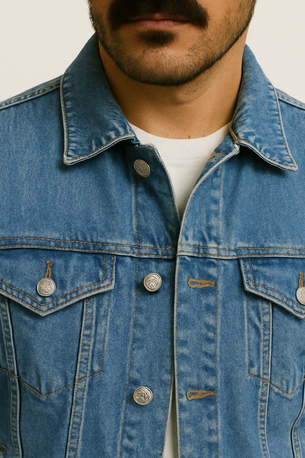 Jaqueta Jeans Masculina Milano Azzurra – Estilo Urbano Azul Claro | Vestorinni