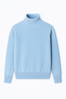 Suéter Masculino de Lã Merino com Gola Alta