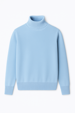 Suéter Masculino de Lã Merino com Gola Alta