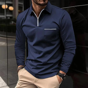 Polo Masculina Manga Longa