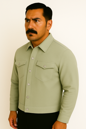 Jaqueta Masculina Vestorinni Overshirt  – Bolsos Frontais e Botões de Pressão