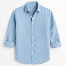 Camisa Masculina de Verão em Algodão e Linho