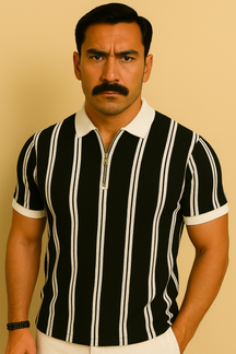 Camisa Polo Masculina com Meia Zíper - Estilo Moderno