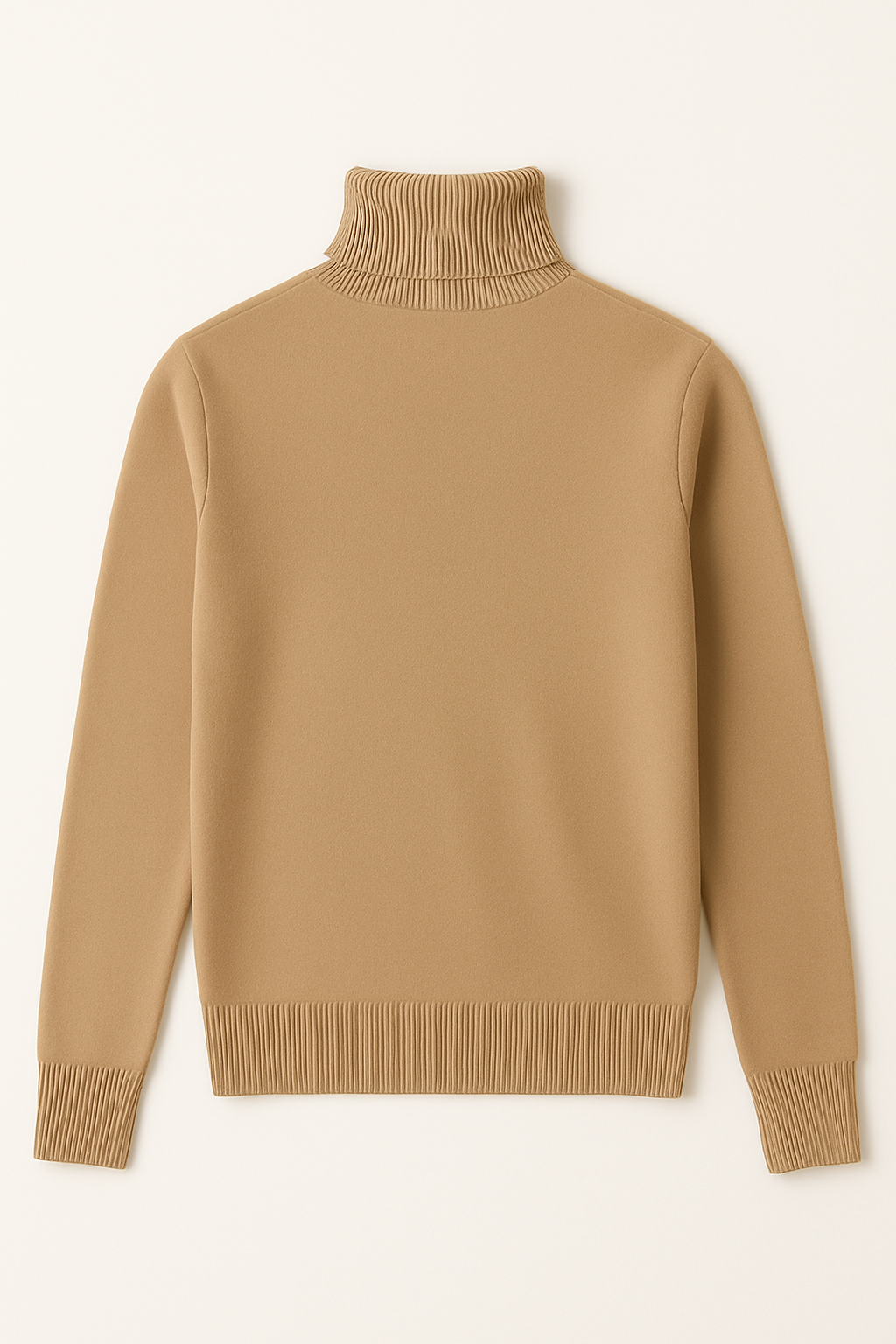 Suéter Masculino de Lã Merino com Gola Alta