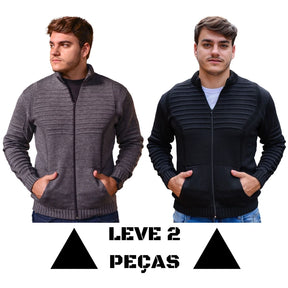 Suéter de Tricot Masculino Firenze Zíper