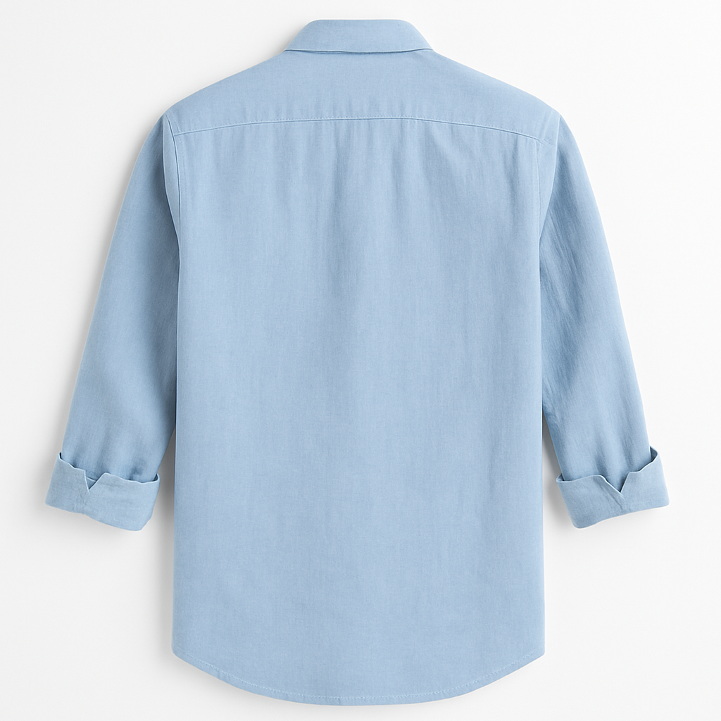 Camisa Masculina de Verão em Algodão e Linho