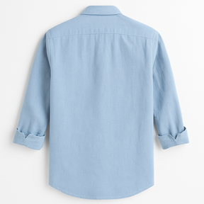 Camisa Masculina de Verão em Algodão e Linho