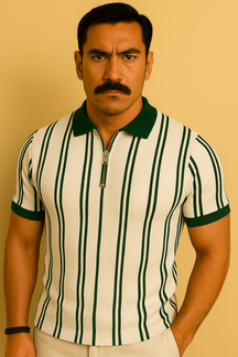 Camisa Polo Masculina com Meia Zíper - Estilo Moderno