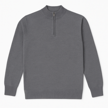 Suéter  Com Zíper Na Gola Blusa de inverno Masculino