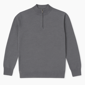 Suéter  Com Zíper Na Gola Blusa de inverno Masculino