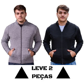 Suéter de Tricot Masculino Firenze Zíper