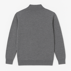 Suéter Tricot Gola Alta com Zíper