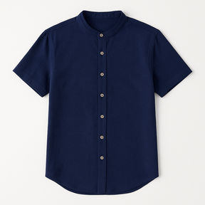 Camisa Social Masculina de Linho Manga Curta