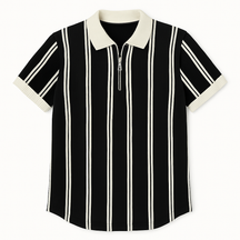 Camisa Polo Masculina com Meia Zíper - Estilo Moderno