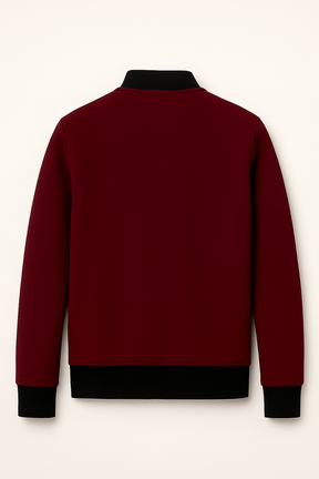 Jaqueta Masculina Casual com Zíper e Gola Stand