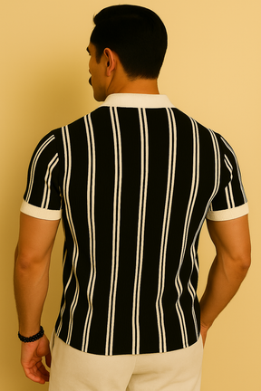 Camisa Polo Masculina com Meia Zíper - Estilo Moderno
