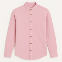 Camisa Social Linho Masculina Gola Padre