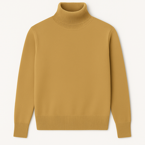 Suéter Masculino de Lã Merino com Gola Alta