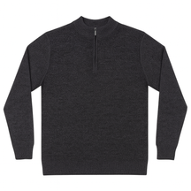 Suéter Tricot Gola Alta com Zíper