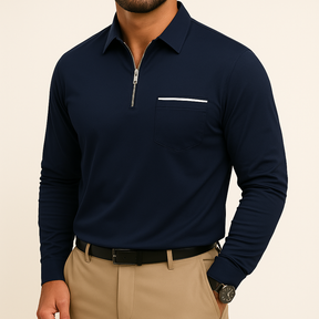 Polo Masculina Manga Longa