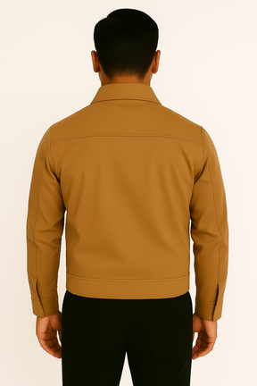 Jaqueta Masculina Elegância Casual com Zíper
