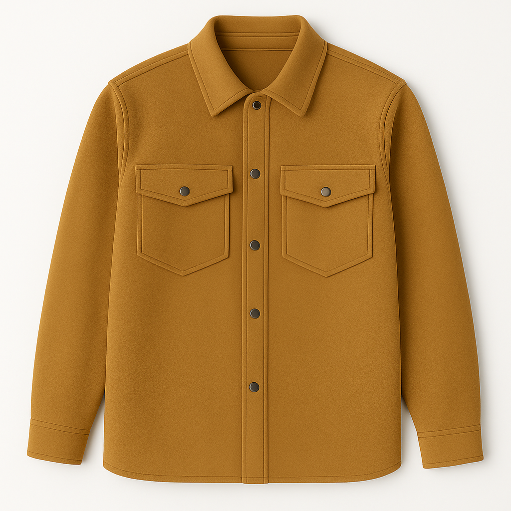 Jaqueta Masculina Vestorinni Overshirt  – Bolsos Frontais e Botões de Pressão
