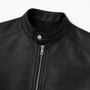 Jaqueta de Couro Masculina Preta