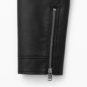 Jaqueta de Couro Masculina Preta