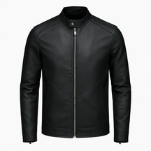 Jaqueta de Couro Masculina Preta
