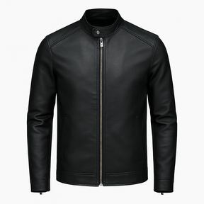Jaqueta de Couro Masculina Preta