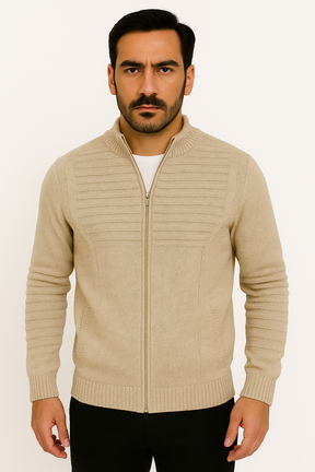 Suéter de Tricot Masculino Firenze Zíper