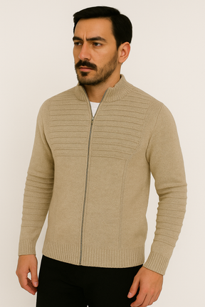Suéter de Tricot Masculino Firenze Zíper
