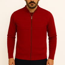 Suéter de Tricot Masculino Firenze Zíper