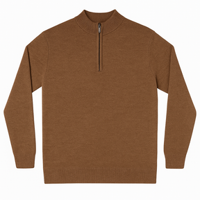 Suéter  Com Zíper Na Gola Blusa de inverno Masculino