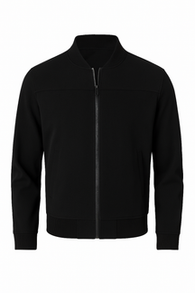 Jaqueta Masculina Bomber  Camurça  com Zíper e Punho Canelado