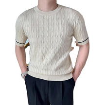 Camiseta Masculina Slim Fit de Malha - Vestorinni