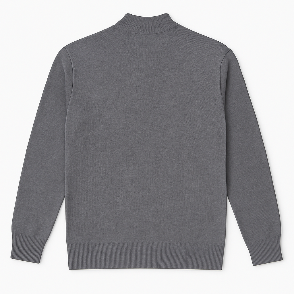 Suéter  Com Zíper Na Gola Blusa de inverno Masculino