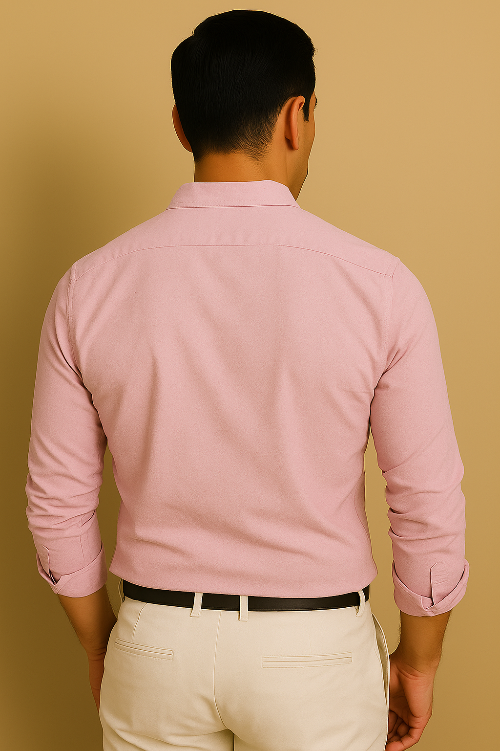 Camisa Masculina de Verão em Algodão e Linho