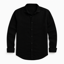 Camisa Masculina de Verão em Algodão e Linho